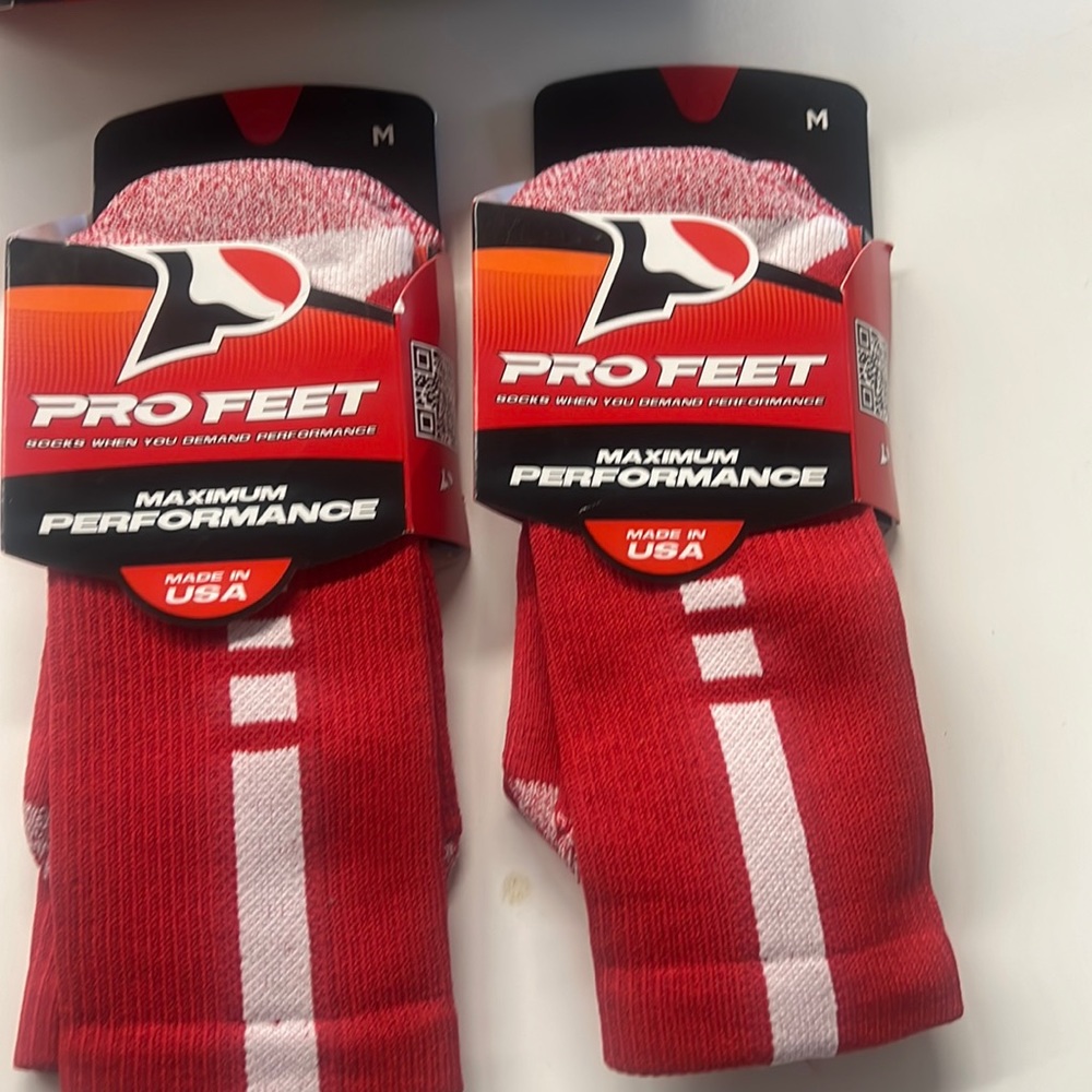 Red sport socks